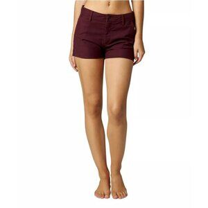 $39 Fox Racing Women's High Waisted Short In Bordeaux Size 5